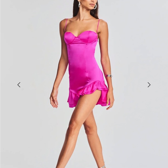 NEW Retrofete SILVANA SILK DRESS XS - Picture 4 of 5